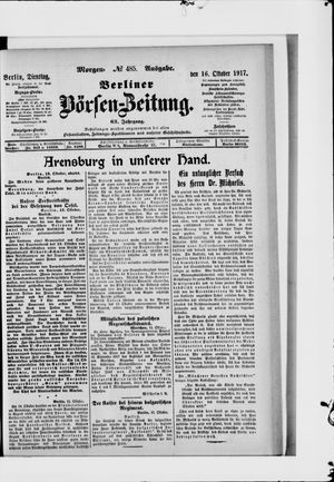 Berliner Börsen-Zeitung vom 16.10.1917