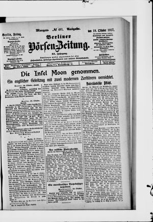 Berliner Börsen-Zeitung vom 19.10.1917