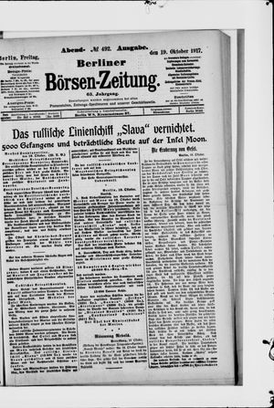 Berliner Börsen-Zeitung vom 19.10.1917