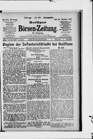 Berliner Börsen-Zeitung on Oct 23, 1917