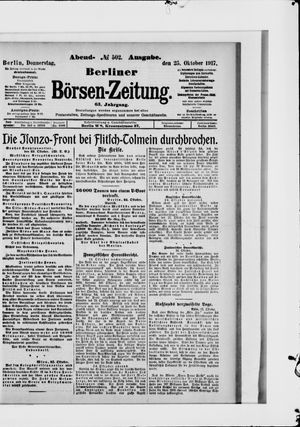 Berliner Börsen-Zeitung vom 25.10.1917