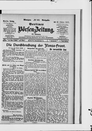 Berliner Börsen-Zeitung vom 26.10.1917