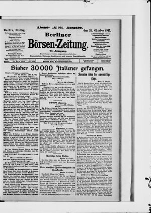 Berliner Börsen-Zeitung vom 26.10.1917