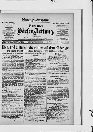 Berliner Börsen-Zeitung on Oct 29, 1917