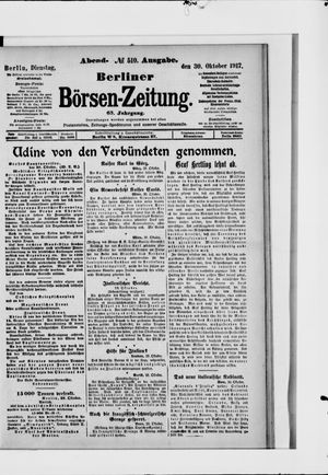 Berliner Börsen-Zeitung vom 30.10.1917