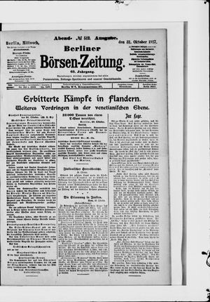 Berliner Börsen-Zeitung vom 31.10.1917