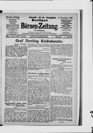 Berliner Börsen-Zeitung vom 02.11.1917