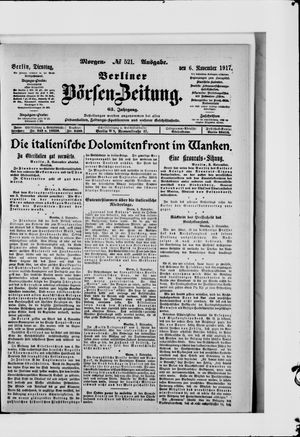 Berliner Börsen-Zeitung vom 06.11.1917