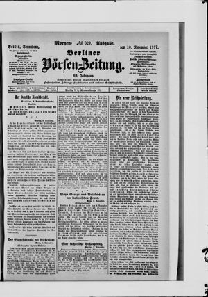 Berliner Börsen-Zeitung vom 10.11.1917