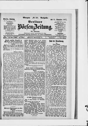 Berliner Börsen-Zeitung vom 11.11.1917