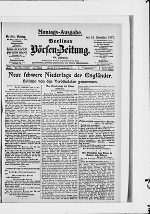 Berliner Börsen-Zeitung vom 12.11.1917