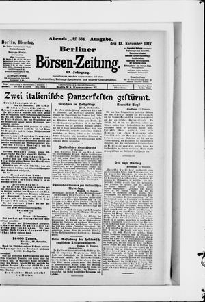 Berliner Börsen-Zeitung vom 13.11.1917