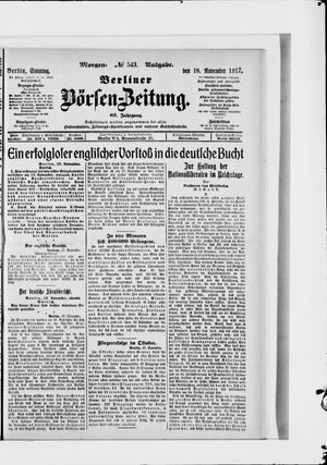 Berliner Börsen-Zeitung vom 18.11.1917