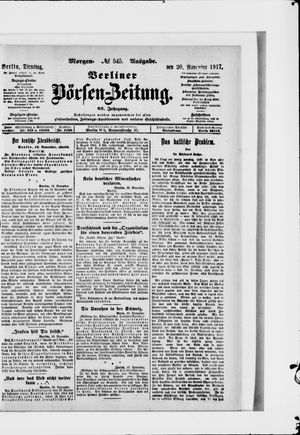 Berliner Börsen-Zeitung vom 20.11.1917