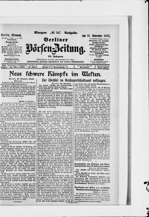 Berliner Börsen-Zeitung vom 21.11.1917