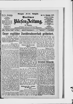 Berliner Börsen-Zeitung vom 24.11.1917