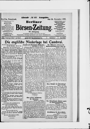 Berliner Börsen-Zeitung vom 24.11.1917