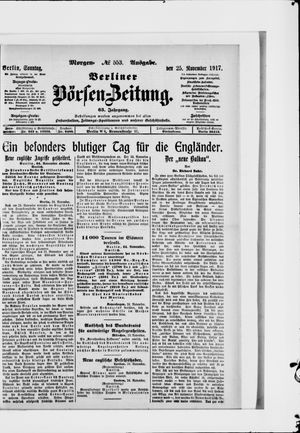 Berliner Börsen-Zeitung vom 25.11.1917