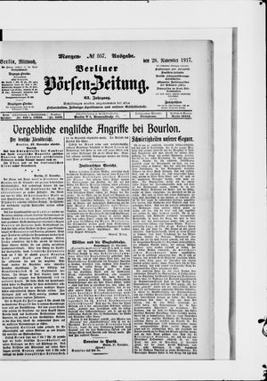 Berliner Börsen-Zeitung vom 28.11.1917