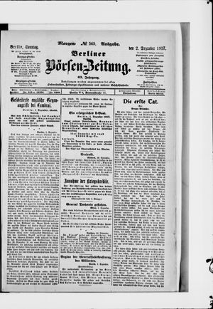 Berliner Börsen-Zeitung vom 02.12.1917
