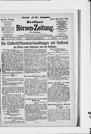 Berliner Börsen-Zeitung on Dec 3, 1917