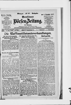 Berliner Börsen-Zeitung vom 04.12.1917