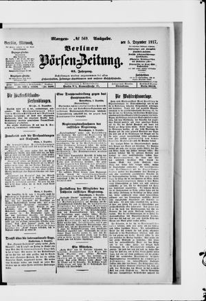 Berliner Börsen-Zeitung vom 05.12.1917