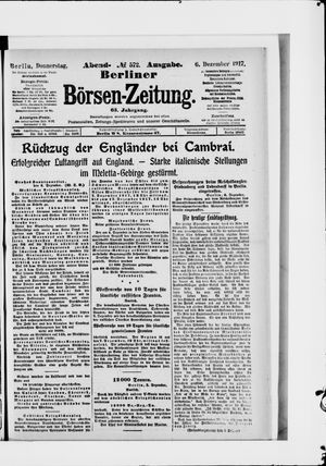 Berliner Börsen-Zeitung vom 06.12.1917
