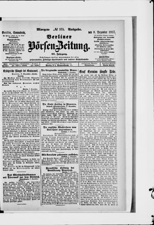 Berliner Börsen-Zeitung vom 08.12.1917
