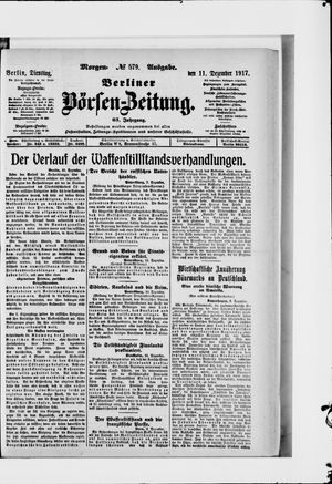 Berliner Börsen-Zeitung vom 11.12.1917