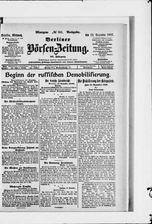 Berliner Börsen-Zeitung vom 12.12.1917