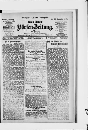 Berliner Börsen-Zeitung vom 16.12.1917