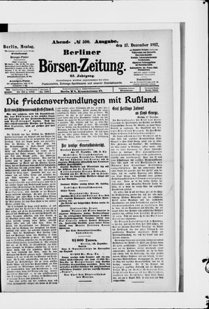 Berliner Börsen-Zeitung vom 17.12.1917
