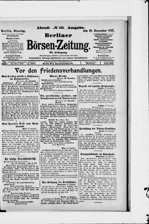 Berliner Börsen-Zeitung vom 18.12.1917