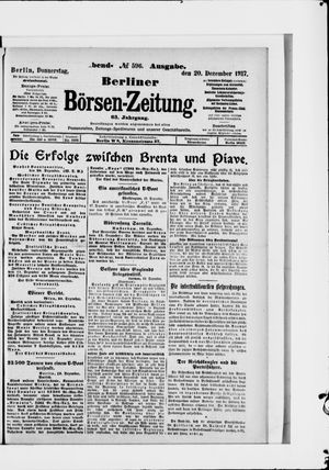 Berliner Börsen-Zeitung on Dec 20, 1917