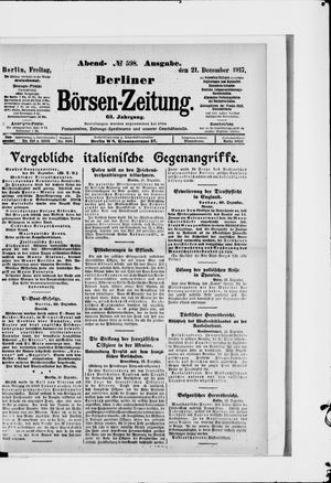 Berliner Börsen-Zeitung vom 21.12.1917