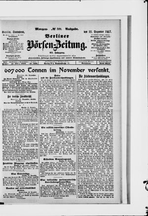 Berliner Börsen-Zeitung on Dec 22, 1917