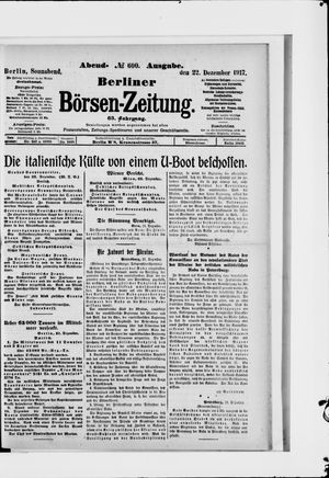 Berliner Börsen-Zeitung vom 22.12.1917