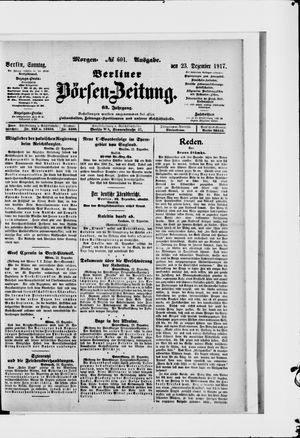 Berliner Börsen-Zeitung vom 23.12.1917