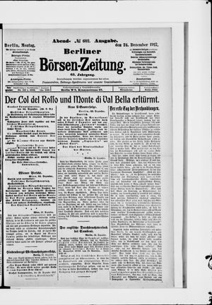 Berliner Börsen-Zeitung vom 24.12.1917