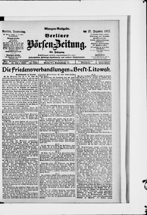 Berliner Börsen-Zeitung on Dec 27, 1917