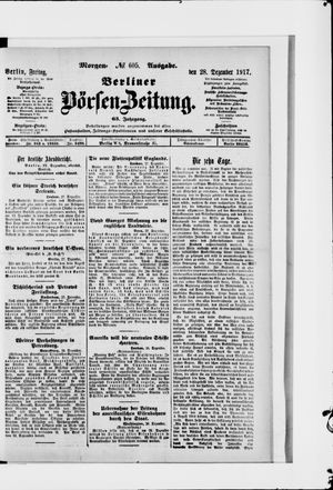 Berliner Börsen-Zeitung vom 28.12.1917