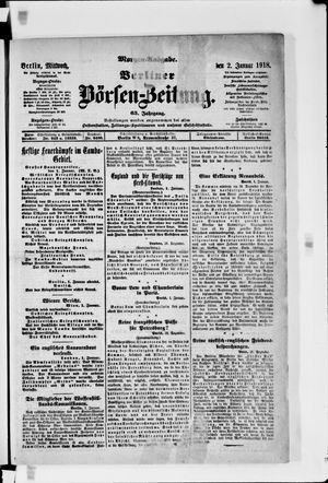 Berliner Börsen-Zeitung vom 02.01.1918