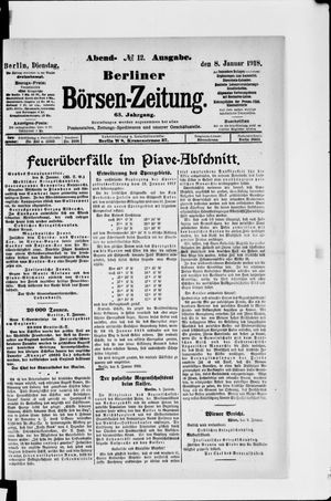 Berliner Börsen-Zeitung vom 08.01.1918
