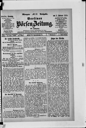Berliner Börsen-Zeitung vom 03.02.1918
