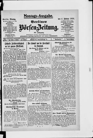 Berliner Börsen-Zeitung vom 04.02.1918