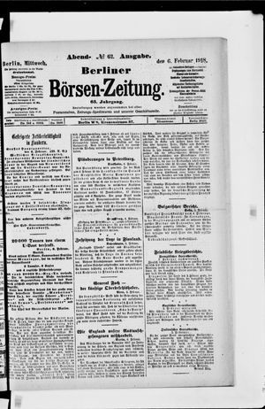 Berliner Börsen-Zeitung vom 06.02.1918