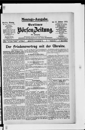 Berliner Börsen-Zeitung vom 11.02.1918