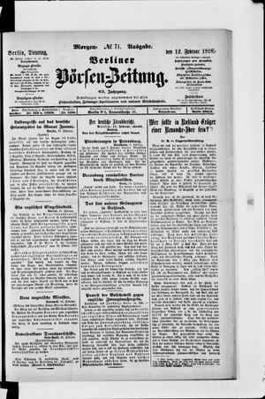 Berliner Börsen-Zeitung vom 12.02.1918