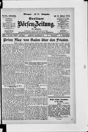Berliner Börsen-Zeitung vom 16.02.1918
